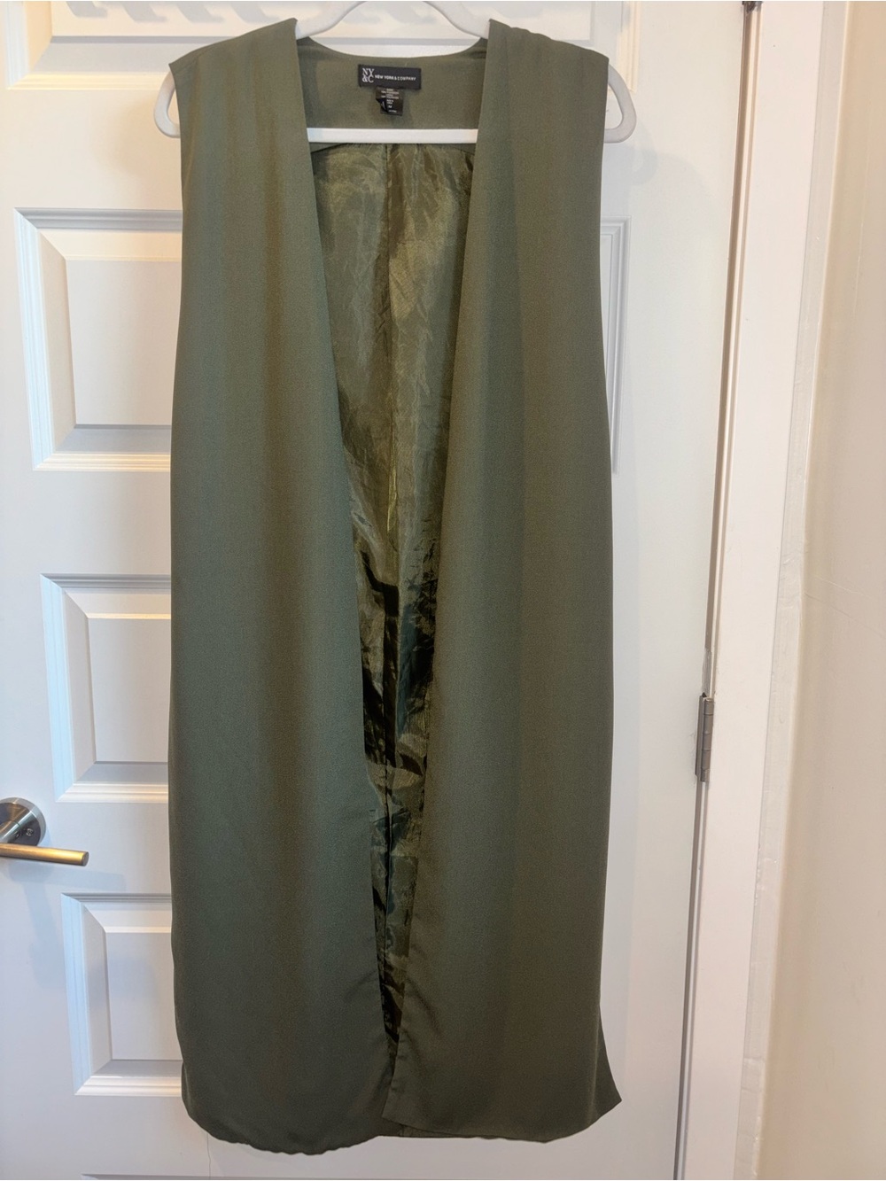 Olive Green Duster/Vest - S/M